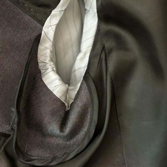 Banana Republic Poly Viscose Dark Tan Blazer Sport Coat 3 Button Men's Size 42R - Picture 12 of 12